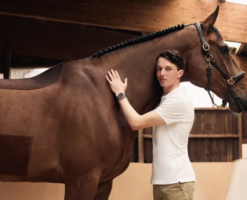 Edouard mit Pferd