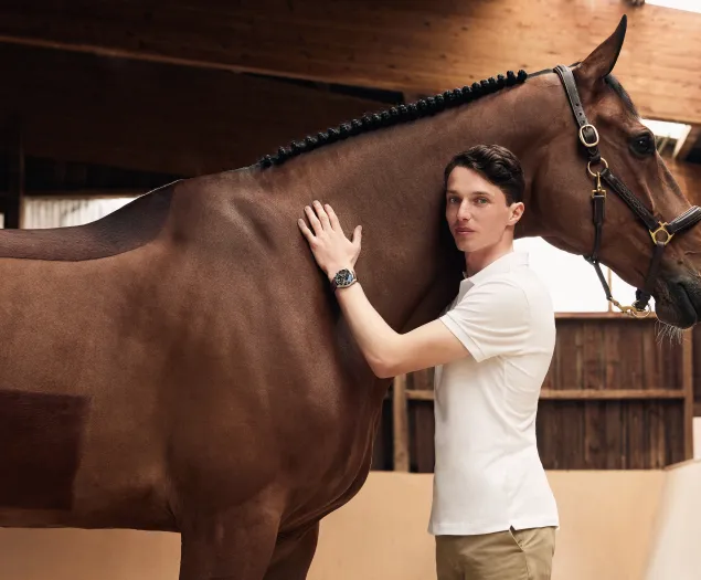 Edouard mit Pferd